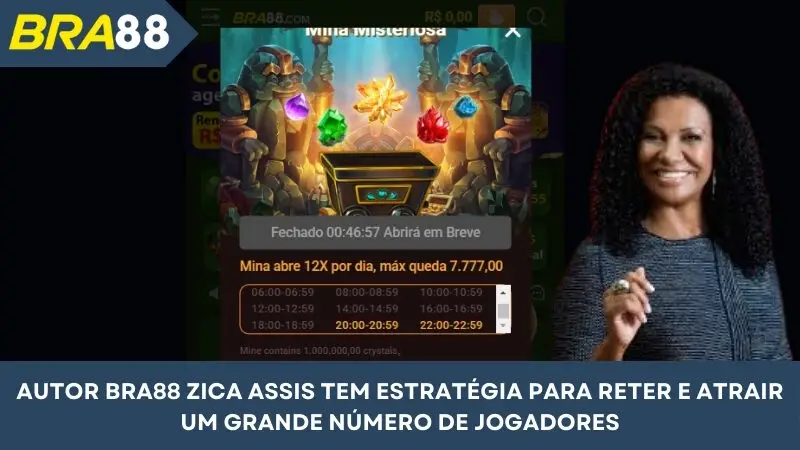 A Autora do BRA88, Zica Assis tem estratégia para reter e atrair grande número de jogadores