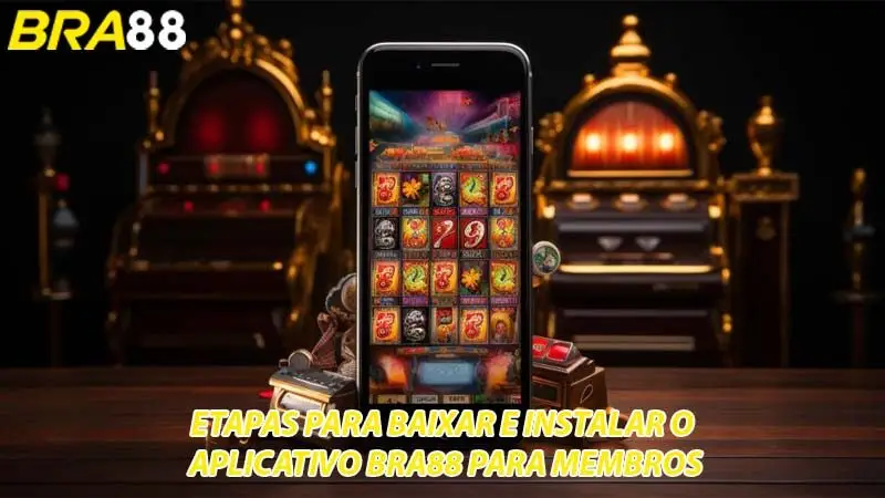 Os passos para baixar e instalar o aplicativo para membros
