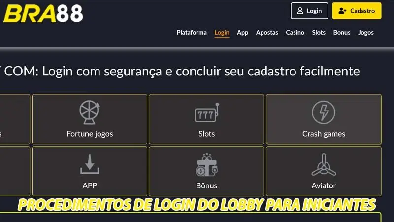Procedimentos de participação de entrar no lobby para novos usuários